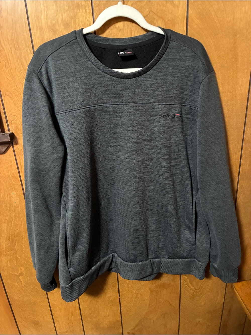 Spyder Men's Charcoal Heather Crewneck Sweater